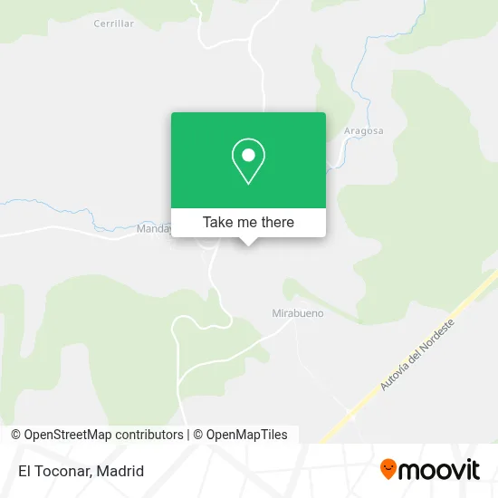 El Toconar map