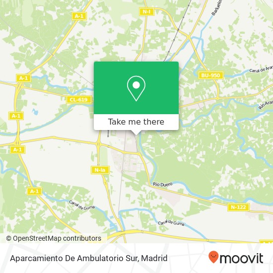 Aparcamiento De Ambulatorio Sur map