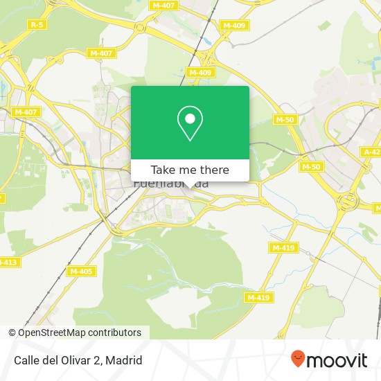 mapa Calle del Olivar 2