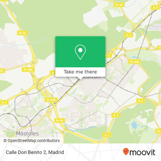 Calle Don Benito 2 map