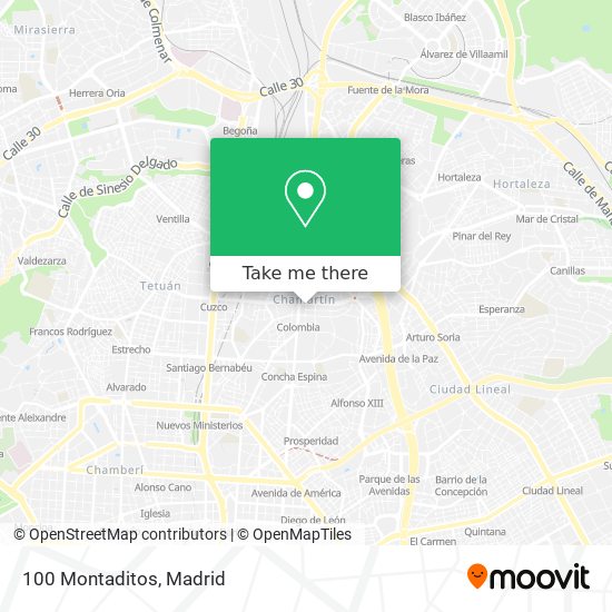 100 Montaditos map