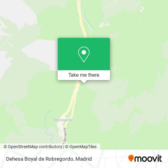 Dehesa Boyal de Robregordo map