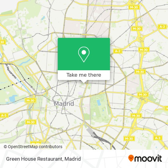 mapa Green House Restaurant