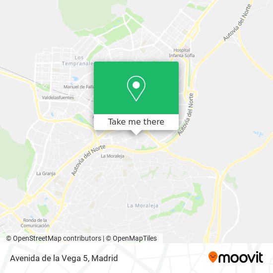 mapa Avenida de la Vega 5