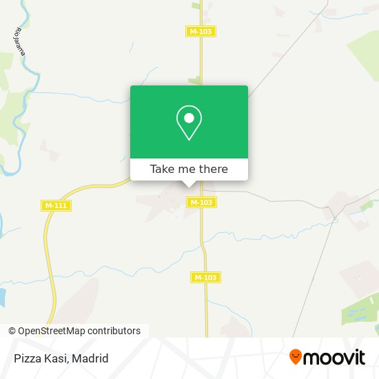 Pizza Kasi map