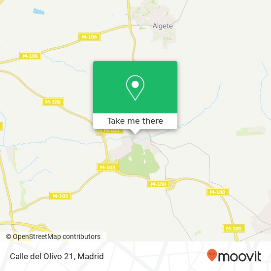 mapa Calle del Olivo 21