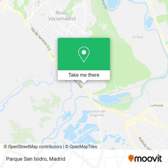 Parque San Isidro map