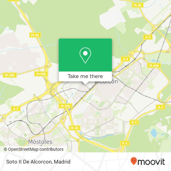 mapa Soto II De Alcorcon