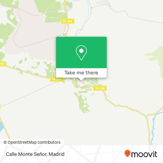 mapa Calle Monte Señor