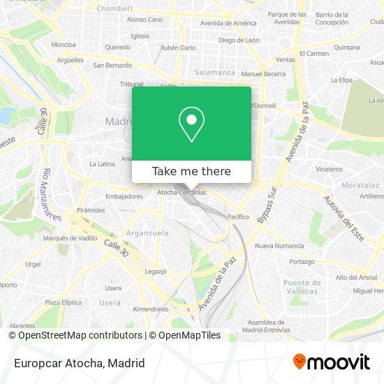 Europcar Atocha map