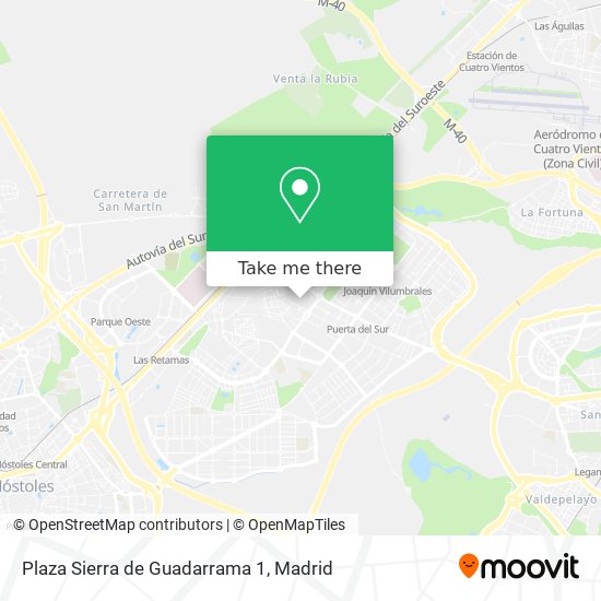 mapa Plaza Sierra de Guadarrama 1