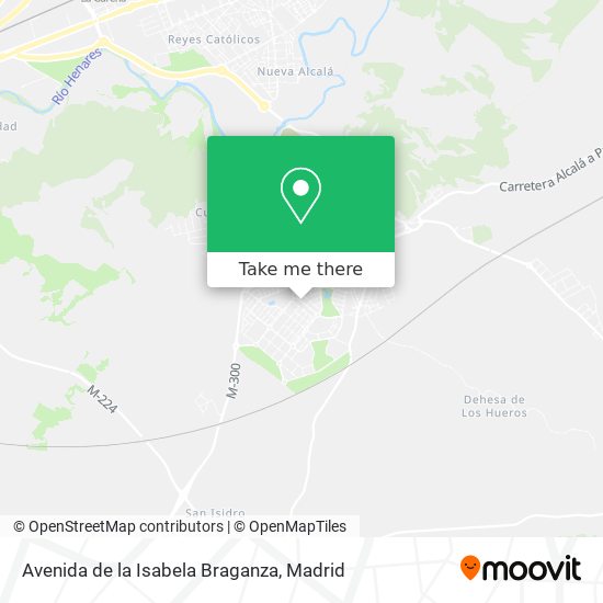 mapa Avenida de la Isabela Braganza