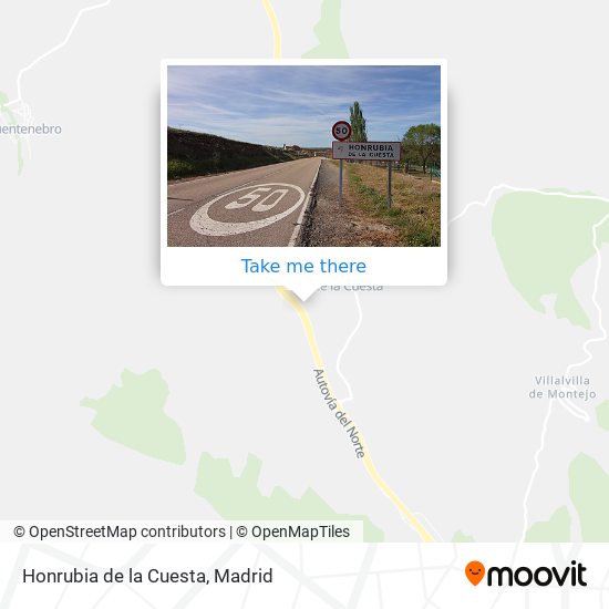 Honrubia de la Cuesta map