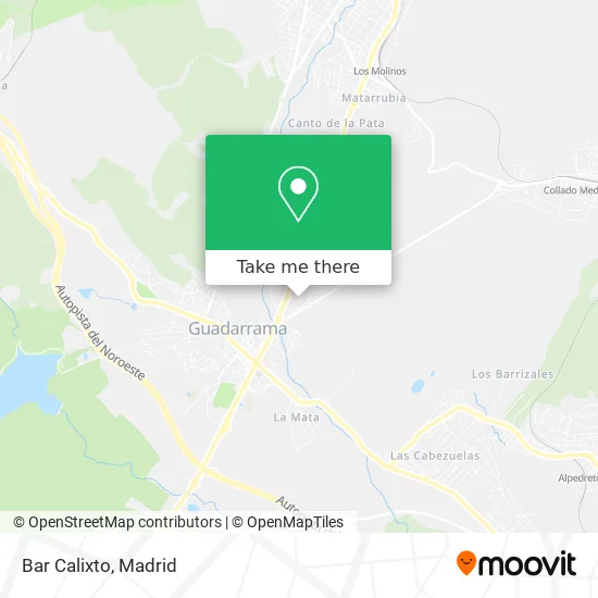 Bar Calixto map