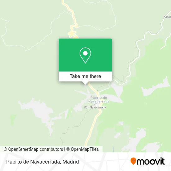 Puerto de Navacerrada map
