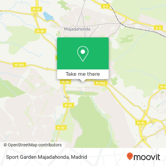 Sport Garden Majadahonda map