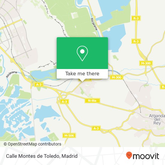 Calle Montes de Toledo map