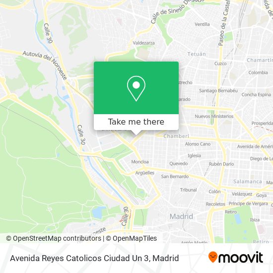 mapa Avenida Reyes Catolicos Ciudad Un 3