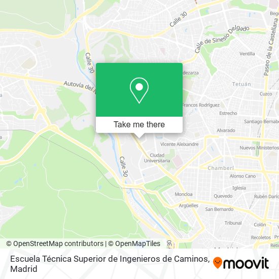 Escuela Técnica Superior de Ingenieros de Caminos map