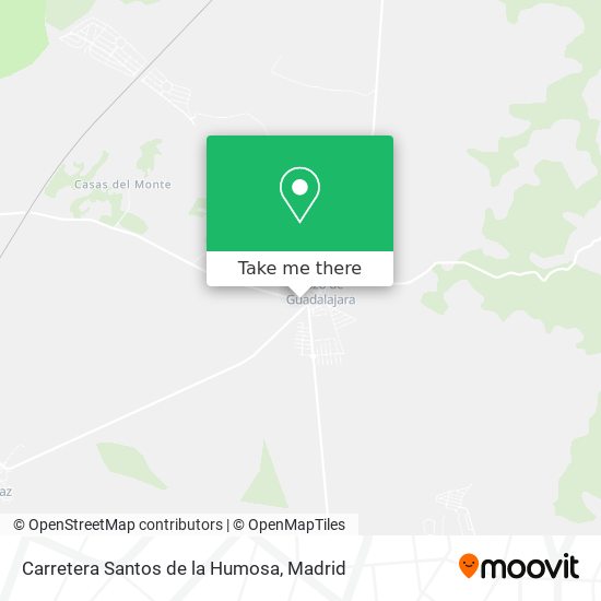 Carretera Santos de la Humosa map