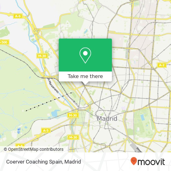mapa Coerver Coaching Spain