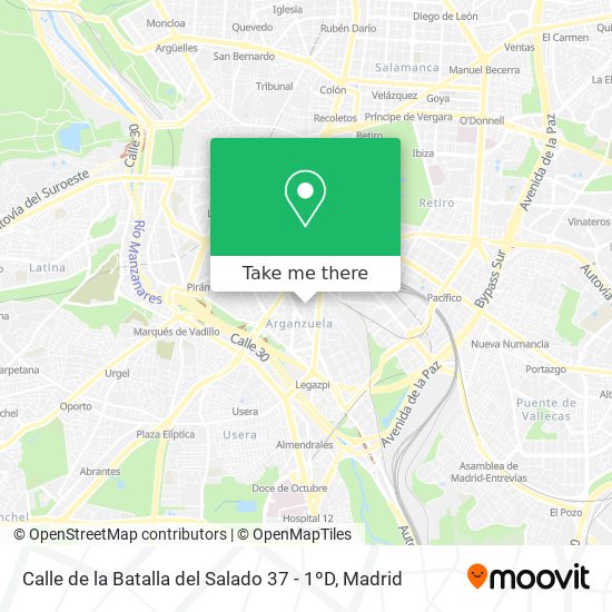 mapa Calle de la Batalla del Salado 37 - 1ºD