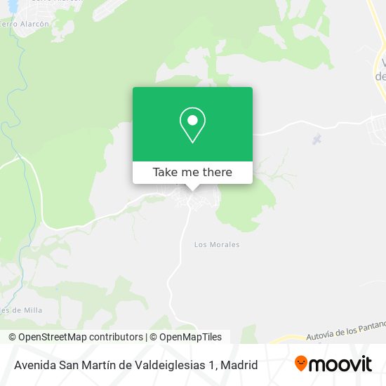 mapa Avenida San Martín de Valdeiglesias 1