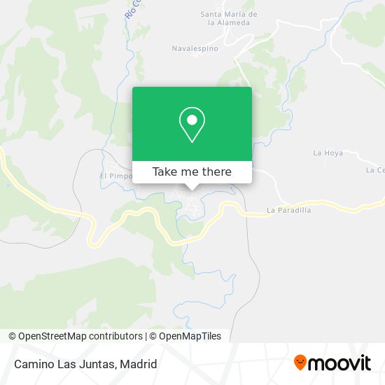 Camino Las Juntas map