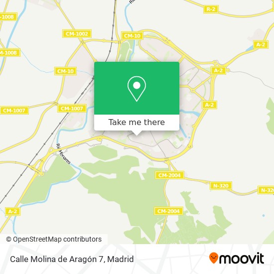 mapa Calle Molina de Aragón 7