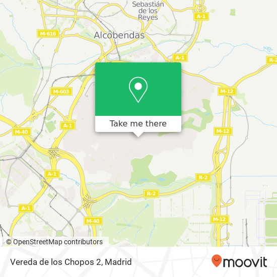 Vereda de los Chopos 2 map