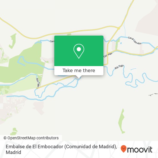 Embalse de El Embocador (Comunidad de Madrid) map