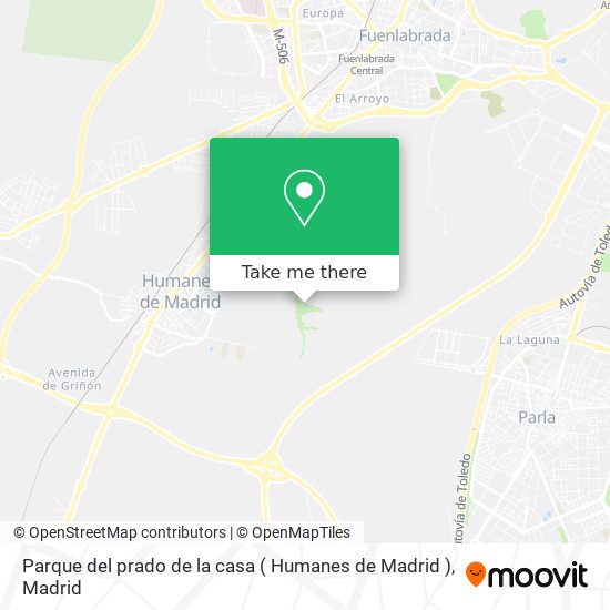 Parque del prado de la casa ( Humanes de Madrid ) map
