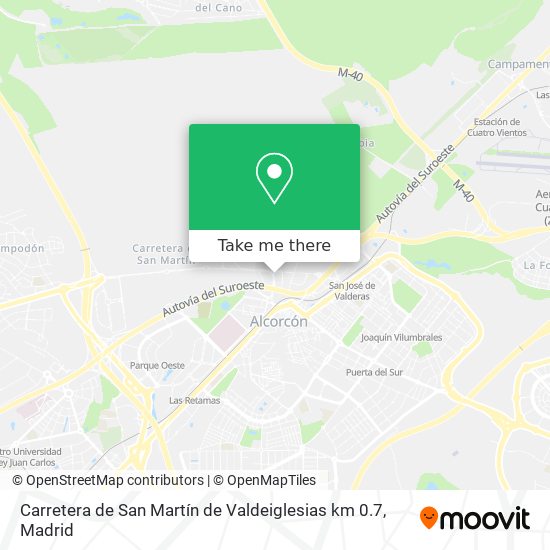 mapa Carretera de San Martín de Valdeiglesias km 0.7
