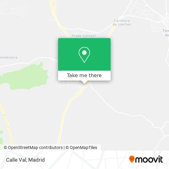 Calle Val map