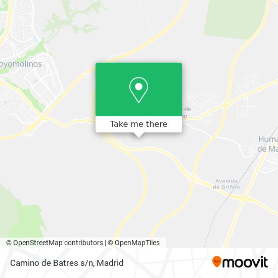 mapa Camino de Batres s/n