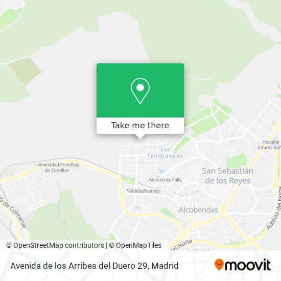 mapa Avenida de los Arribes del Duero 29