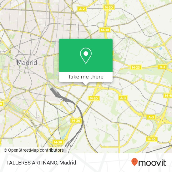 TALLERES ARTIÑANO map