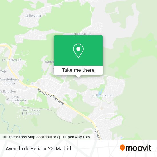 mapa Avenida de Peñalar 23