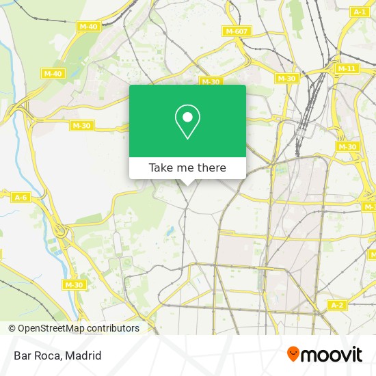 Bar Roca map