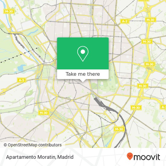 Apartamento Moratin map