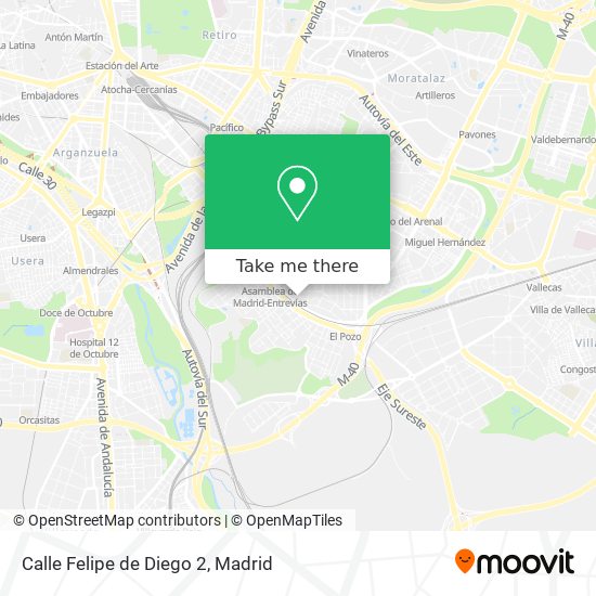 mapa Calle Felipe de Diego 2