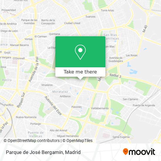 Parque de José Bergamín map