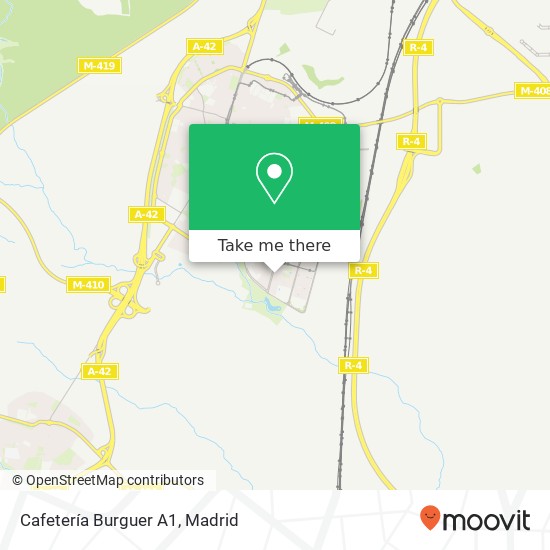 mapa Cafetería Burguer A1