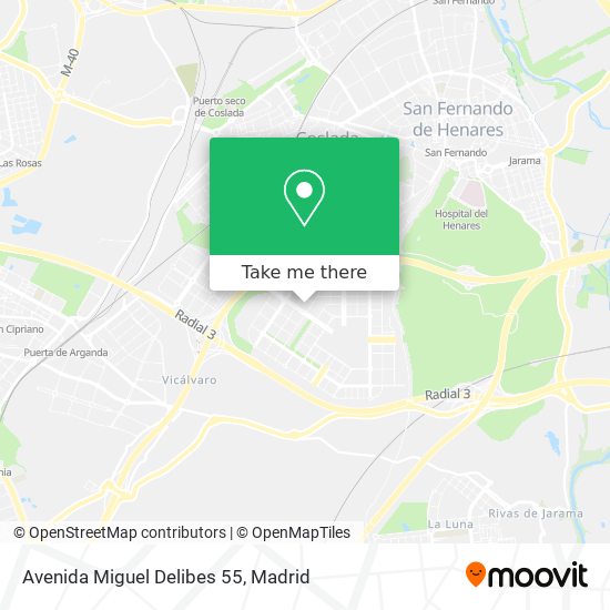 Avenida Miguel Delibes 55 map
