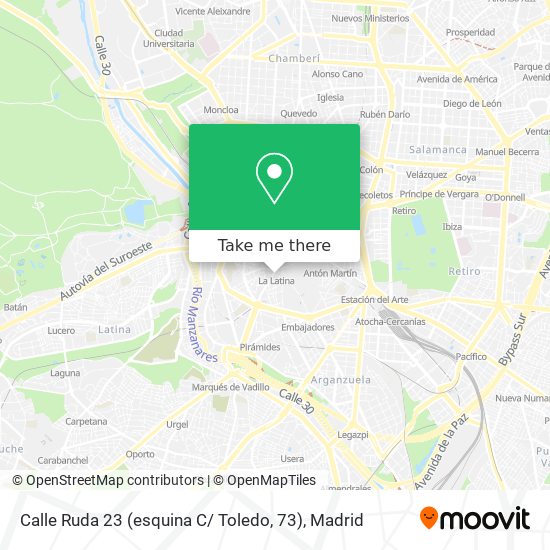Calle Ruda 23 (esquina C/ Toledo, 73) map