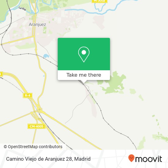 mapa Camino Viejo de Aranjuez 28