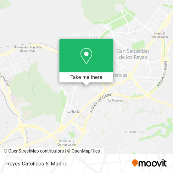 Reyes Catolicos 6 map