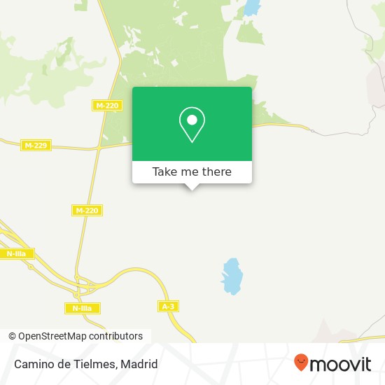 Camino de Tielmes map