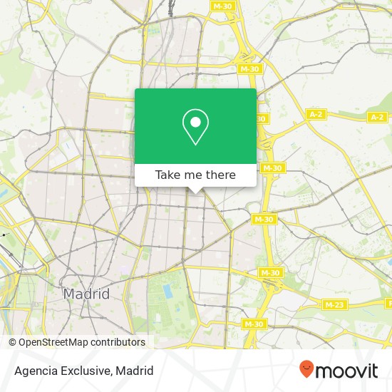 Agencia Exclusive map