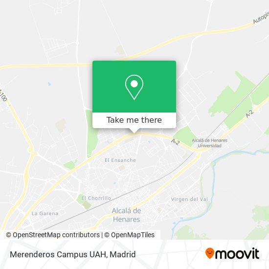 Merenderos Campus UAH map